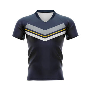 Camiseta Deportiva Personalizada por Transferencia Térmica para Hombre, Uniforme de Rugby, Transpirable, Estampada, Manga Corta, 100% Algodón, Venta al Por Mayor 2026 - Product Image 5