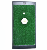 Tapis d'entraînement de golf individuel pour l'extérieur et l'intérieur avec couche de gazon en nylon de 15 mm