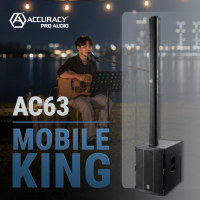 [Nuevo] Sistema de Sonido Profesional Accuracy Pro Audio AC63, Columna Line Array Activa y Portátil