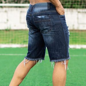 Vente directe : Shorts en jean slim pour hommes, style européen et américain, pour l'été décontracté, dropshipping - Product Image 3