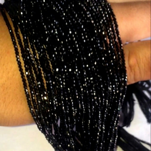 Espinela Negra, Piedra Preciosa 100% Natural, Cuentas de Piedra Preciosa con Corte Facetado, Gemas Sueltas para Joyería - Product Image 1