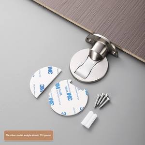 304 arrêt de <span class=keywords><strong>porte</strong></span> Invisible en acier inoxydable bloc de <span class=keywords><strong>porte</strong></span> en bois réglable fort <span class=keywords><strong>magnétique</strong></span> Anti-Collision aucun perçage requis plancher - Product Image 6