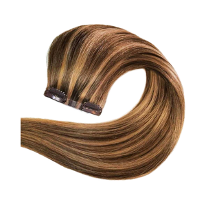 ช่อผมมนุษย์ผมตรงธรรมชาติแบบไม่พันกันสำหรับต่อแนวหนังแท้สำหรับคนอินเดีย - Product Image 1