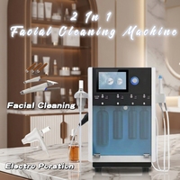 Appareil de beauté pour le visage, électroporation, microdermabrasion, jet d'oxygène, équipement de salon de beauté