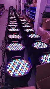 Reflector de luz LED para escenario, lámpara RGBW de 54x3W con Control remoto, DMX, para fiesta de Iglesia, música y espectáculos en directo