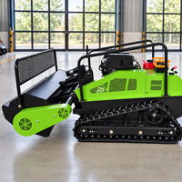 Mesin Pemotong Rumput Robotik 800mm Bertenaga Bensin Bersertifikasi CE, Silinder Tunggal, Penggerak Sendiri, 4-Tak, Kontrol Jarak Jauh, untuk Industri dan DIY di Lereng