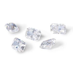 Diamant synthétique de haute qualité, couleur rose/violet/améthyste/granat/<span class=keywords><strong>bleu</strong></span>, moissanite radiante, prix par carat - Product Image 4