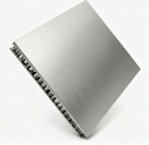 Échantillon gratuit de panneau en nid d'abeille en aluminium recouvert de PVDF, léger, haute résistance, revêtement de façade métallique pour bâtiments commerciaux - Product Image 1