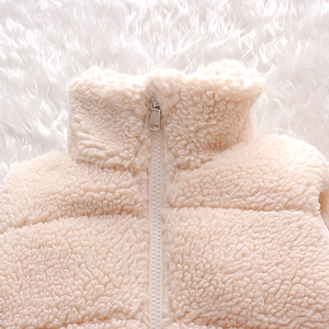 Vêtements d'extérieur décontractés pour enfants, gilet chaud d'hiver pour filles, veste de couleur unie, veste matelassée pour enfants - Product Image 6