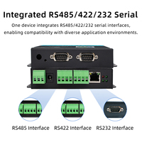 Convertidor Industrial de Serie a Ethernet de 2 Puertos, RS232/485/422 Modbus TCP RTU MQTT Gateway con Puesta en Marcha Activa
