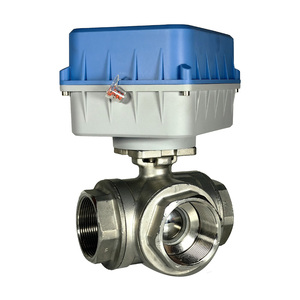 Actuador Inteligente Motorizado de 3 Vías para Control de Flujo de Agua 200N, M-bus/RS485, Tipo Bola - Product Image 1