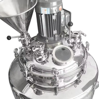 Machine de fabrication de lotion corporelle en acier inoxydable, réservoir d'émulsification sous vide, mélangeur de pâte, homogénéisateur, équipement de fabrication cosmétique