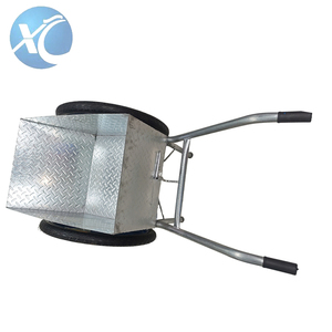 รถเข็นสองล้อเหล็กชุบสังกะสี ทนทาน สำหรับใช้ในงานก่อสร้าง - Product Image 1