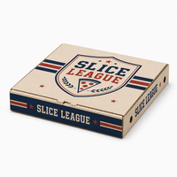 Cajas de Pizza Personalizadas al por Mayor, de Cartón Corrugado Resistente, para Empaque de Alimentos en Restaurantes de Pizza
