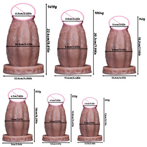 Dildo réaliste géant en silicone souple pour femme, étanche, 500g, jouets pour adultes, dildo géant, dildo animal, massage de la prostate - Product Image 6