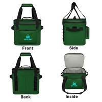 Sac isotherme souple imperméable 30L 840DTPU pour camping, pique-nique, canettes, aliments, vin, avec blocs réfrigérants réutilisables, isolation 48h, gris foncé moderne