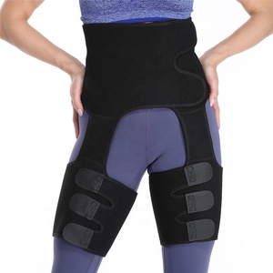 Cinturón para el sudor de las mujeres del medio <span class=keywords><strong>muslo</strong></span> de compresión del de neopreno de logotipo entrenador de cintura - Product Image 4