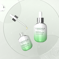 Ensemble d'emballage cosmétique personnalisé imprimé de logo de luxe bouteille à pompe de sérum 15ml 30ml 30 grammes 50g pot de crème bouteille en verre vide