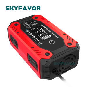 <span class=keywords><strong>12V</strong></span> 24V 10A バッテリー充電器 9段階自動充電 パルス修復機能付き Lifepo4/鉛蓄電池対応 自動車・トラック・バイク用 - Product Image 6