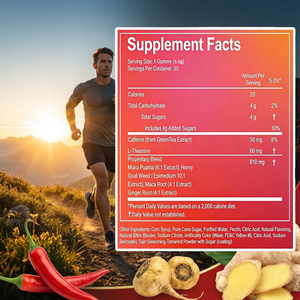 Cubos Picantes de Gomitas de Durazno con Sabor Natural a Chile, Suplemento Herbal, Paquete de 30 Unidades, Maca y Epimedio para Promover el Equilibrio Hormonal - Product Image 2