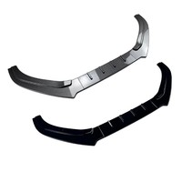 Spoiler avant en ABS noir brillant et motif carbone, modification adaptée à la Volkswagen Polo MK5 6C GTI 2015-2018