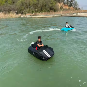 ダブルシートモーターボート電動ウォータージェットボートファッショナブルなジェットスキー電動ゴーカート波サーフィンEボートウォータースポーツ用 - Product Image 2