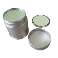 Boîtes en fer blanc pour poudre de matcha et de café de 20g, 30g, 50g à 100g avec accessoires, sac personnalisé avec logo, fermeture facile, finition mate, emballage alimentaire