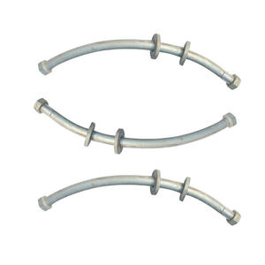 בורג קטע צינור המטרו הסיטונאי עבור קשת המנהרה קשת מיוחדת מגן מגולוון dacromet עם ראש משושה - Product Image 1