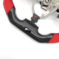 Volant en cuir personnalisé RPPF avec affichage LED, palettes de changement de vitesse et poignée de pouce en fibre de carbone pour Lexus IS250 RCF 2006-2013