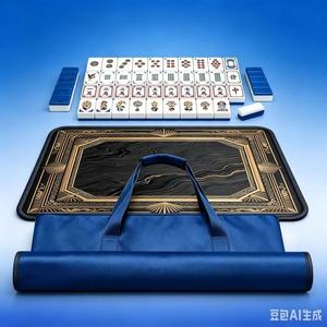 Oh My <b>Mahjong</b> 7-piece American <b>Mahjong</b> <b>Set</b> with Blue Water Ripple Pattern, Exquisite Workmanship - Product Image 5