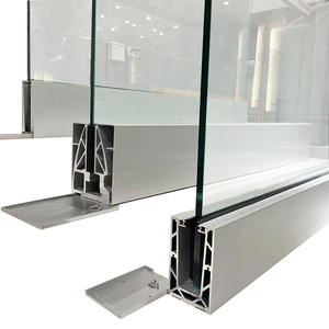 Xây Dựng Thương mại Tùy chỉnh kính lan can dự án boong/tường bên gắn dưới U kênh ban công lan can kính lan can - Product Image 4