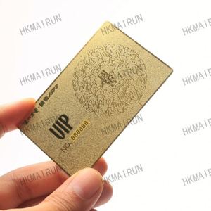 Wholesale <b>Metal</b> Membership Cards With Frosted UV Matte Finish - Product Image 2