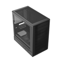 Boîtier Gamer ATX Mid-Tower au Design Simple, Châssis PC de Jeu Haute Performance avec Flux d'Air Optimisé et Panneau Latéral en Acier