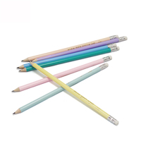 Chine Top usine prix de gros papeterie fournitures Lapiceros feuille d'or impression logo croquis personnalisé Hb ensemble de crayons crayons en bois