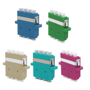 Puxin <span class=keywords><strong>LC</strong></span> sợi quang <span class=keywords><strong>Adapter</strong></span> Quad đa màu SM mm OM3 OM4 Coupler không Flan sợi quang Thiết bị bộ chuyển đổi - Product Image 3