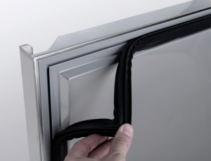 Réfrigérateur sous comptoir commercial Nuelead NE-901 à une porte, affichage numérique, 180L, en acier inoxydable, refroidissement par air, avec roues - Product Image 6
