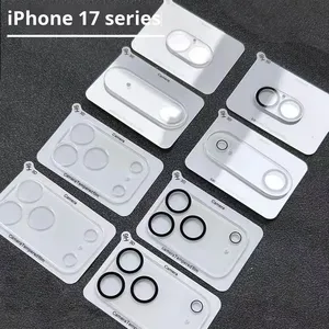 Protezione per Lenti Fotocamera 3D Anti-Impronta, Alta Trasparenza, Anti-Graffio, Copertura Completa per Serie <span class=keywords><strong>iPhone</strong></span> 17 16 15 14 13 - Product Image 6