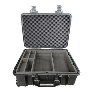 גדול קיבולת כלי על גלגלי פלסטיק מכשירי בדיקה משאבת חלקי ציוד מקרה עם EVA קצף - Product Image 4