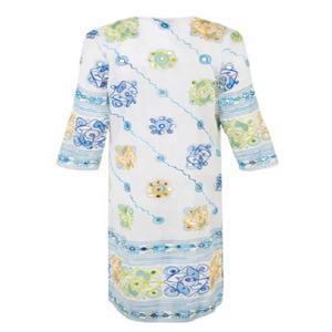 Beautiful Women <b>Beach</b> <b>Cover</b> <b>Up</b> Sexy <b>Kaftan</b> Dress With Colorful Print Embroidery long sleeve For Ladies In Summers - Product Image 4