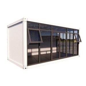 Casa Contenedor Moderna con Paredes de Vidrio, Oficina, Vivienda Portátil, Rectangular, Grosor Estándar - Product Image 4