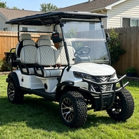 Carrito de Golf Eléctrico Personalizado de 6 Plazas con Batería de Litio, Homologado para Circular por la Calle, con Asientos Plegables para Turismo y Campos de Golf