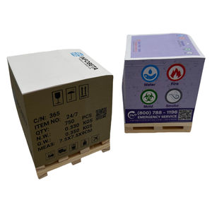 Regalos promocionales 3X3 Bandeja de madera Cubo de notas Papel Adhesivo Bloc de notas Cubo cuadrado Papel Ladrillo Notas adhesivas con madera - Product Image 6