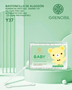 Tamponi di cotone per neonati Grenobil, 440 pezzi, morbidi e usa e getta per la cura dei neonati - Product Image 3