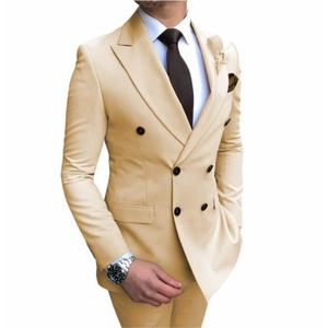 Completo da Sposo Classico 2023, Ultimo Design di Smoking, Abiti da Uomo con Risvolto a Punta, Completo da Cerimonia per Testimone (Giacca + Pantaloni) - Product Image 2
