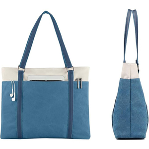 Sac fourre-tout en toile grande capacité, échantillon gratuit, pour ordinateur portable, travail, livre, voyage, gym, sac à bandoulière pour femme, sac à main, sac à bandoulière - Product Image 2