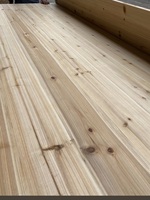 Panneau en bois massif de cèdre chinois aromatique et de sapin chinois, assemblé par joint de doigt et collé sur le côté, pour mur et plafond de sauna