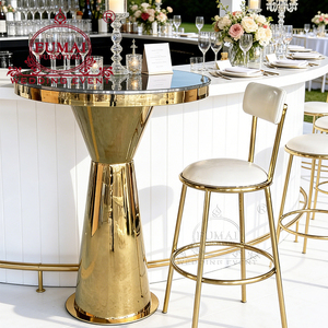 Comptoir de bar en acier inoxydable de style moderne pour bar à domicile et usage hôtelier, table à cocktails commerciale - Product Image 2