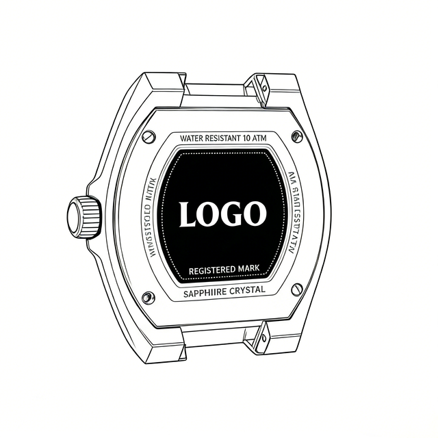 Wholesale HANSON Custom Logo Stainless Steel Watch Case 41mm Waterproof Eco-Friendly