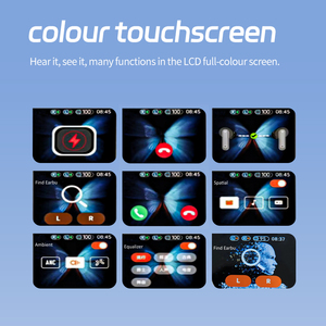 หูฟังไร้สาย APP Control JM19 แบบเต็มหน้าจอ TWS รองรับการรับสายและข้อความ พร้อมหน้าจอสัมผัส - Product Image 6