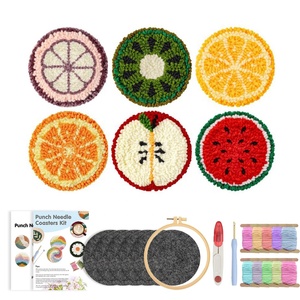 ชุดอุปกรณ์ทำที่รองแก้วแบบ Punch Needle รุ่นพรีเมียม XIXI ลายสัตว์ ชุดอุปกรณ์ DIY ครบชุดสำหรับทำที่รองแก้ว งานฝีมือสำหรับผู้ใหญ่และเด็ก ของตกแต่งโต๊ะทำมือ - Product Image 2